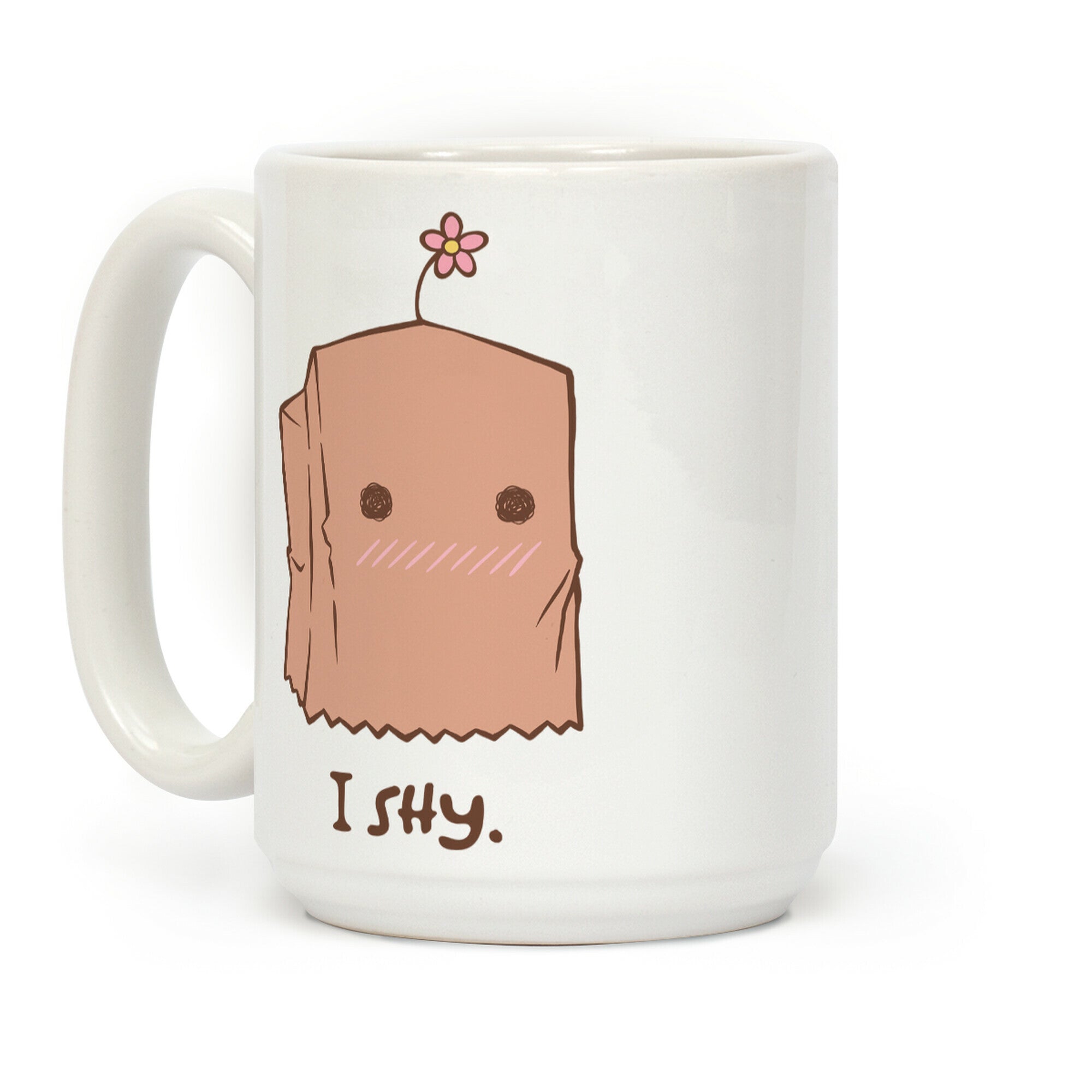I Shy Paper Bag Coffee Mug